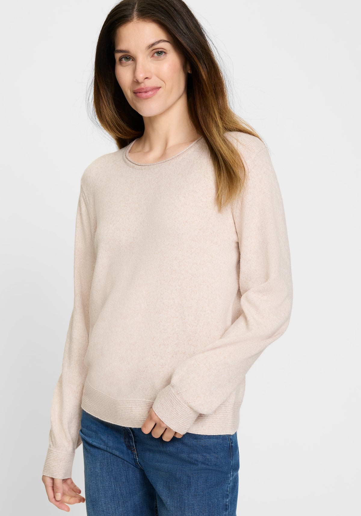 Pull en maille mélangée