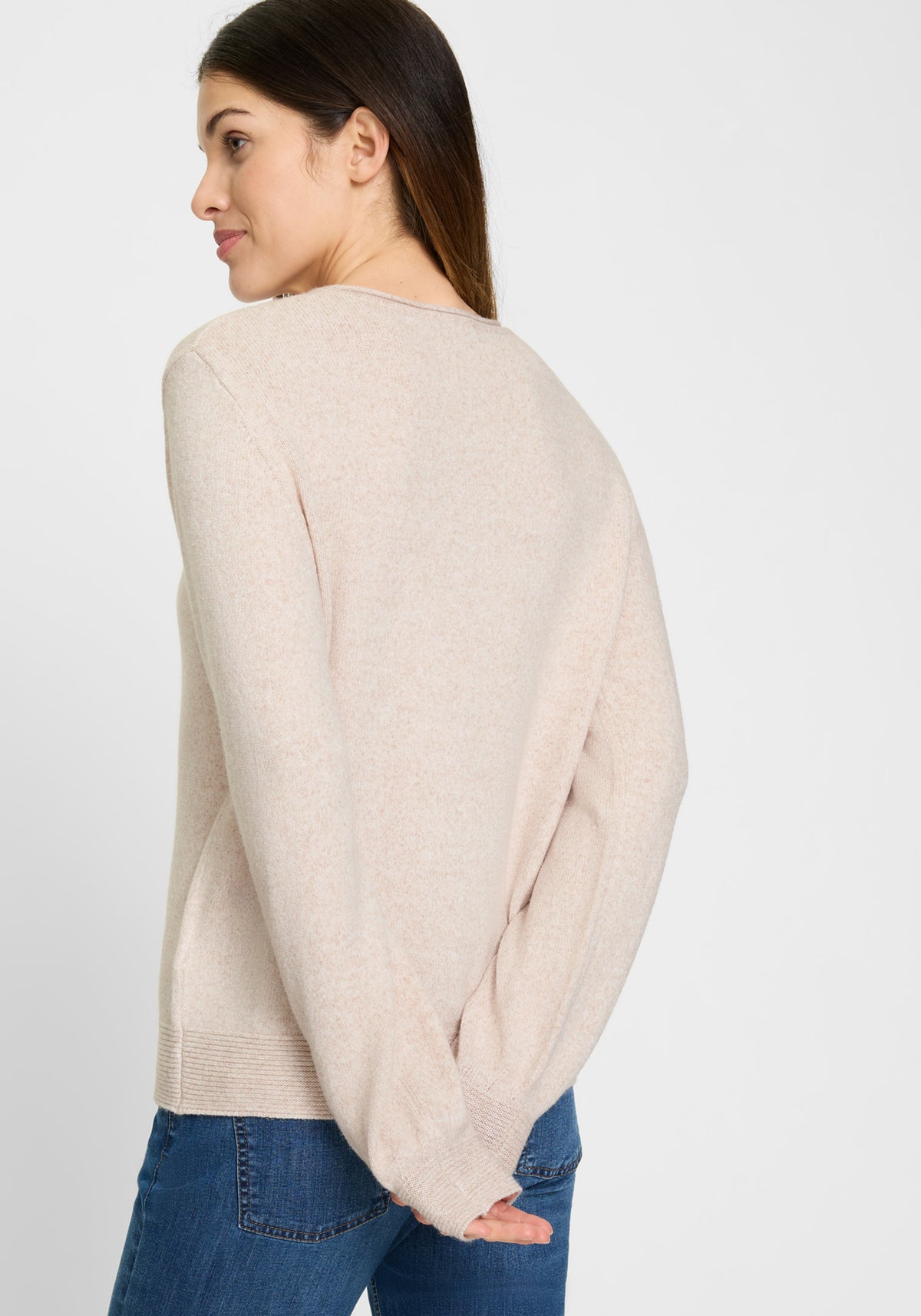 Pull en maille mélangée