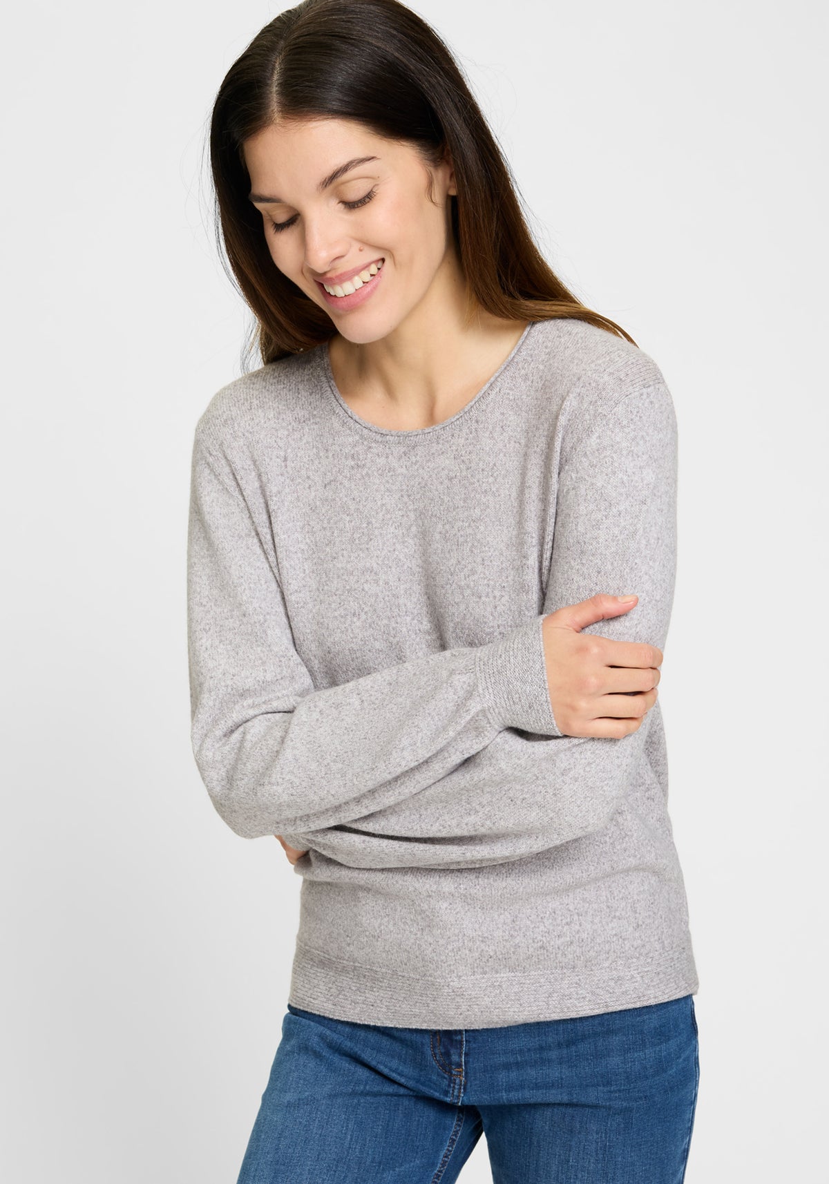 Pull en maille mélangée