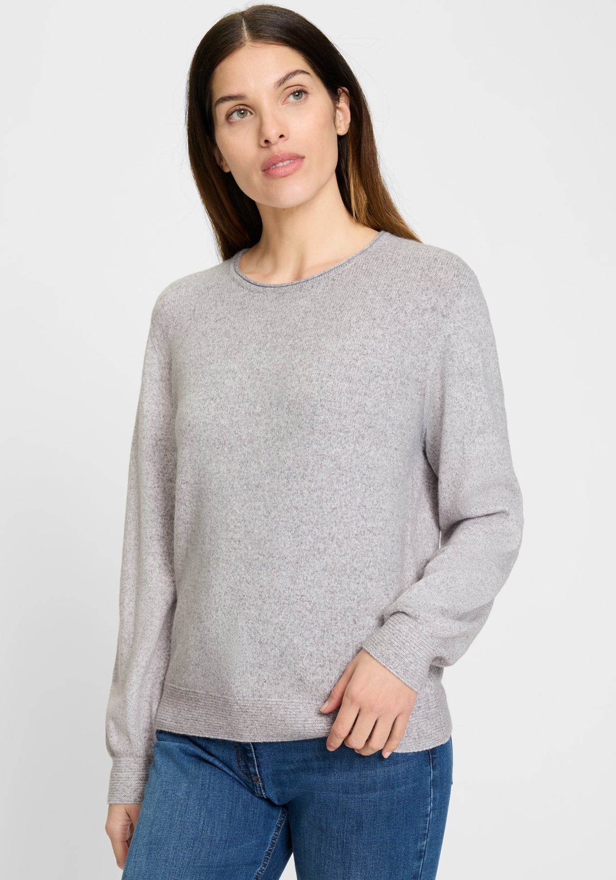 Pull en maille mélangée