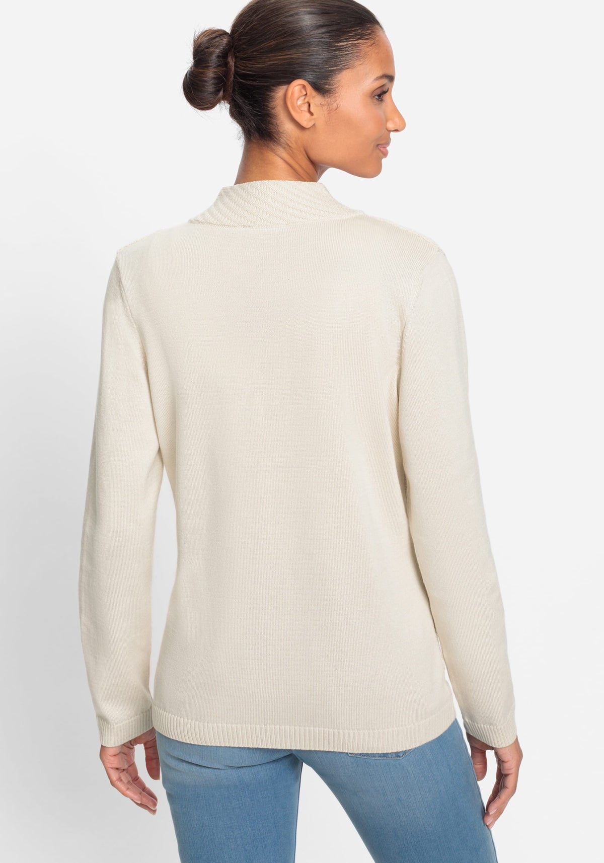 Zip Front Mock Neck Cardigan