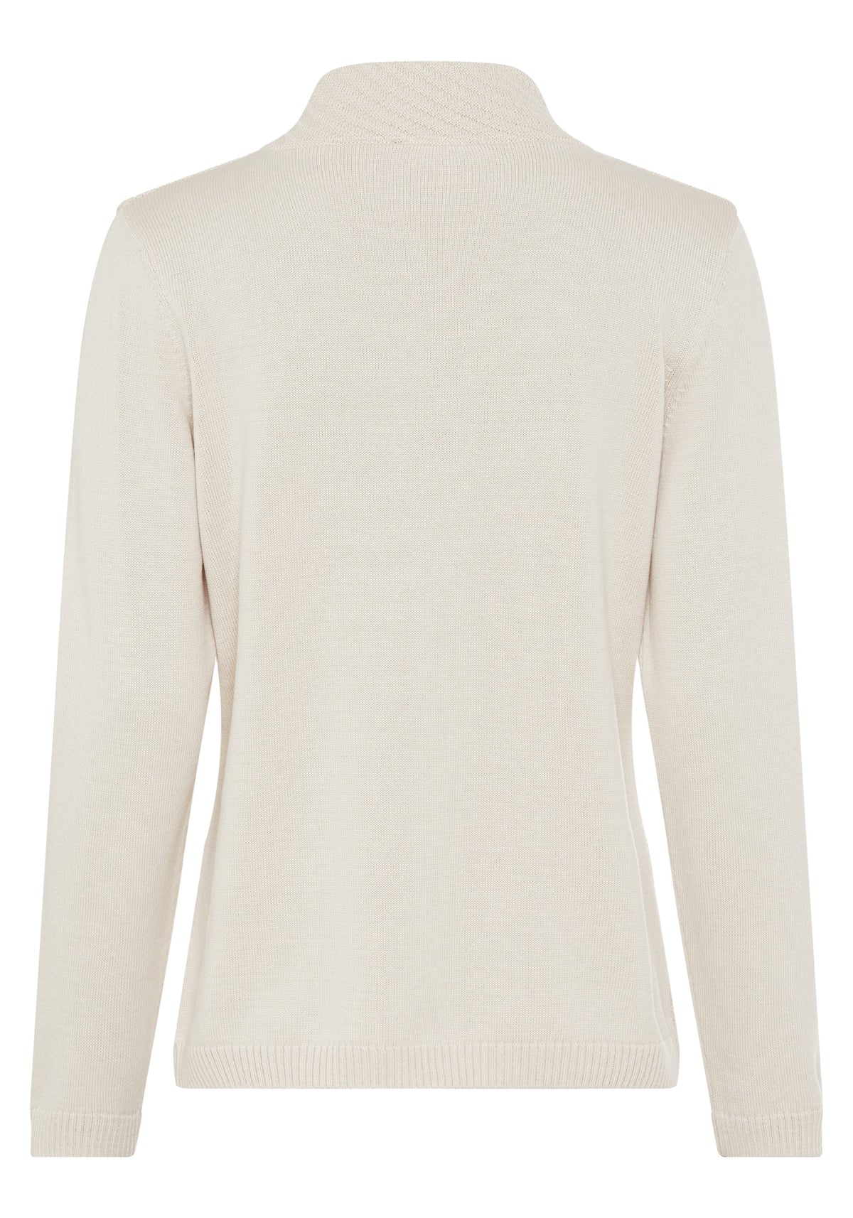 Zip Front Mock Neck Cardigan
