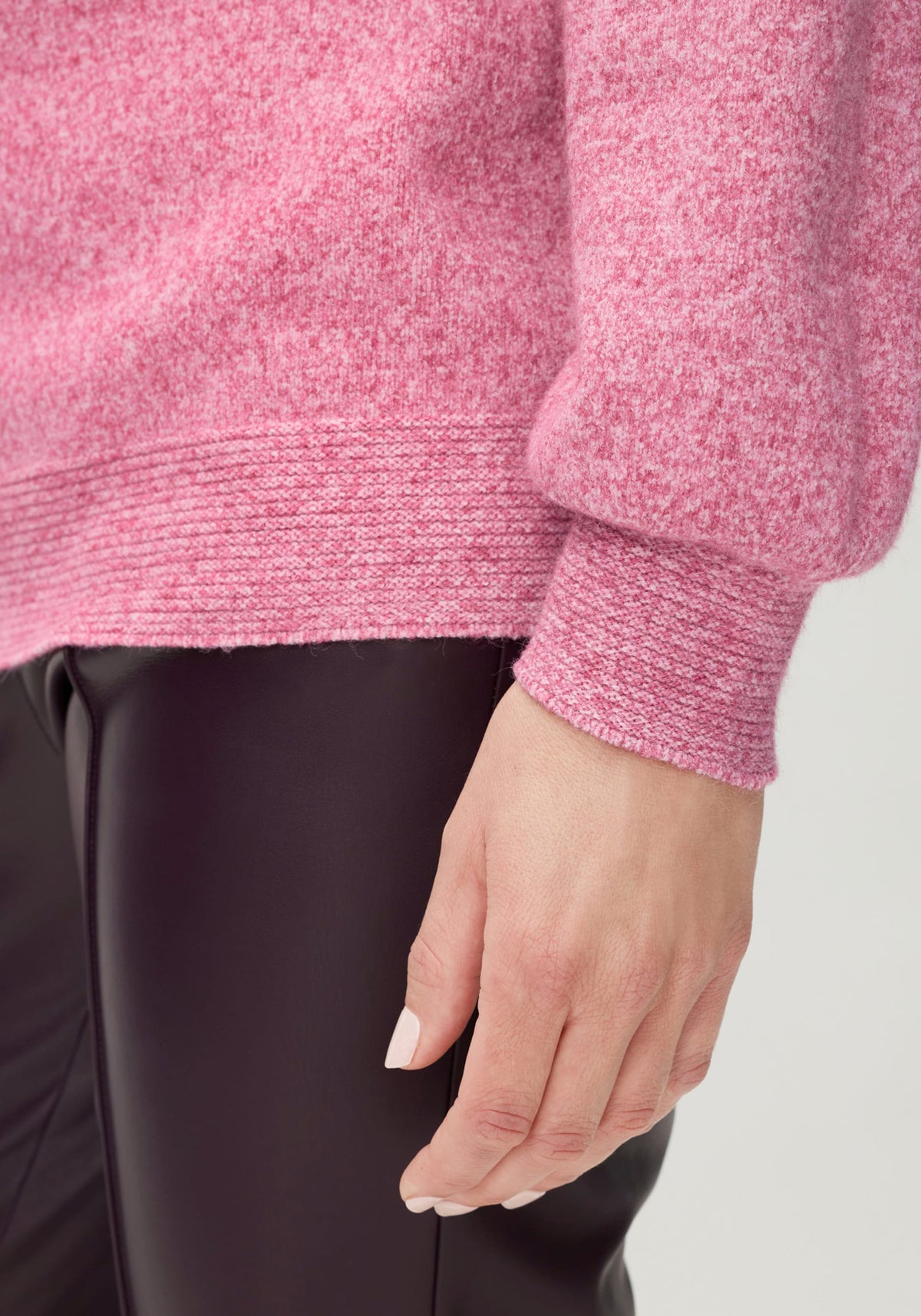 Pull en maille mélangée