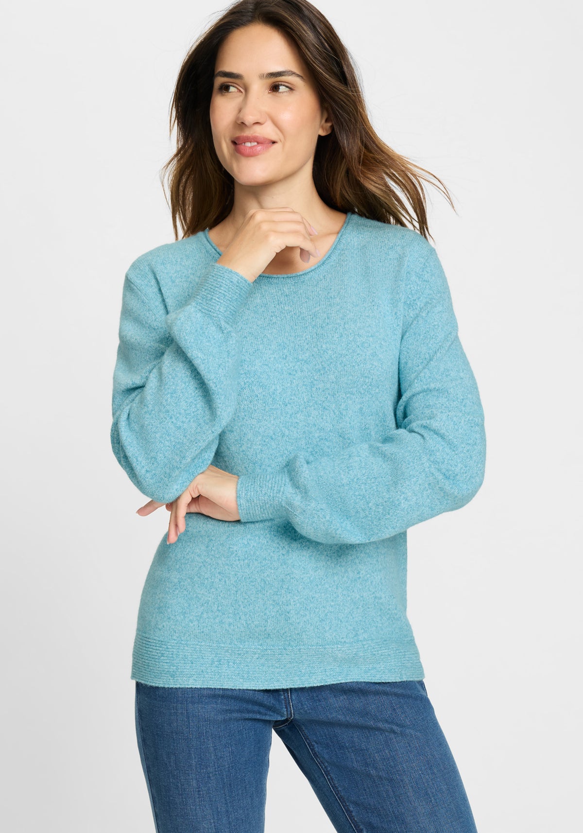 Pull en maille mélangée