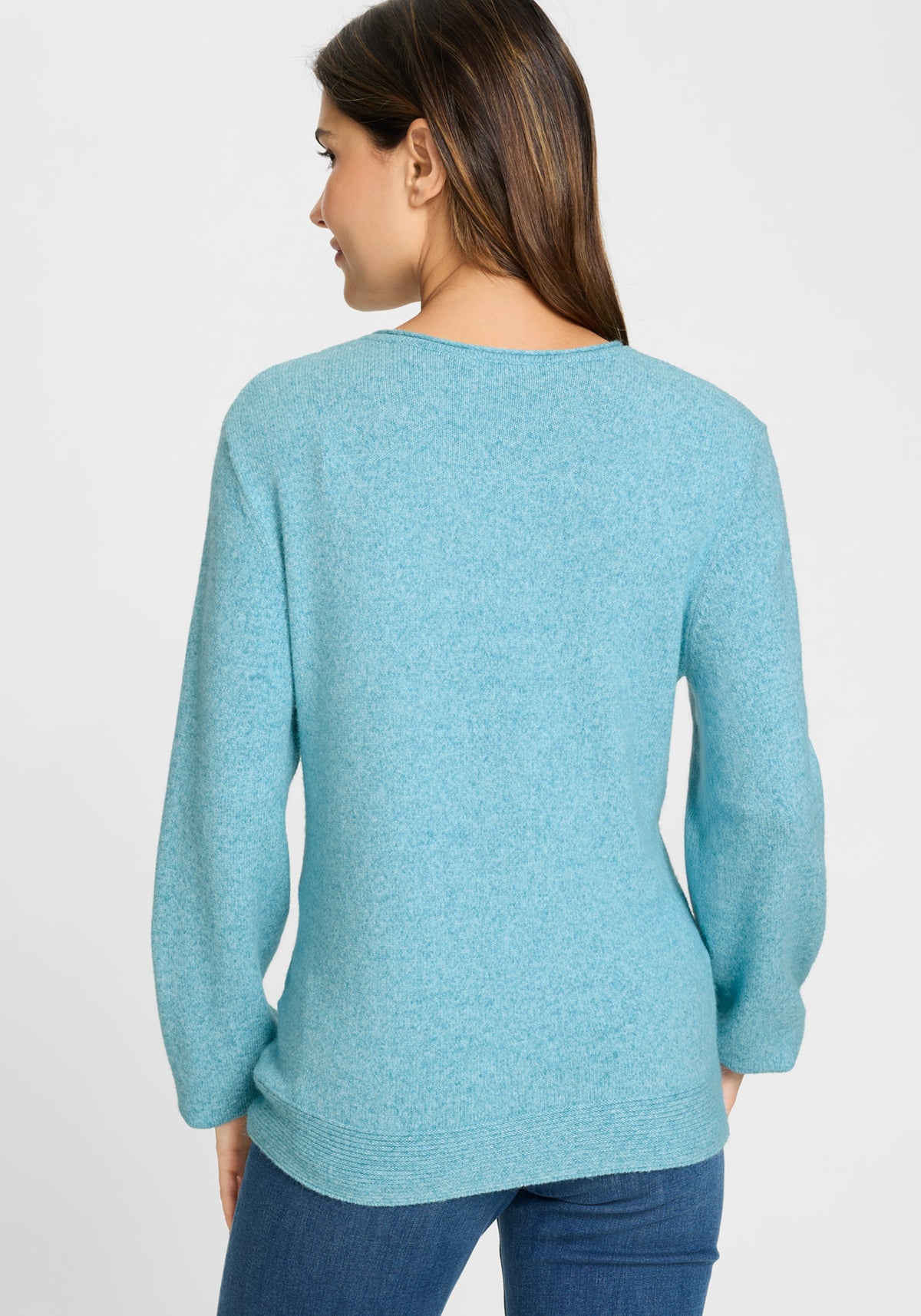 Pull en maille mélangée