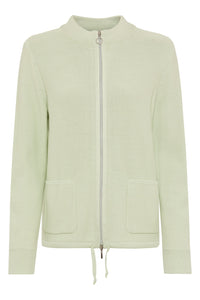 Zip Front Mock Cardigan