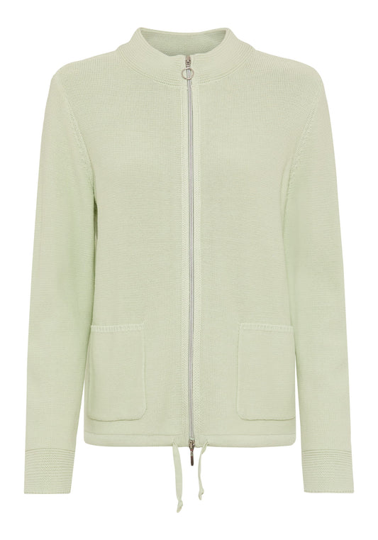 Cardigan zippé à l'avant