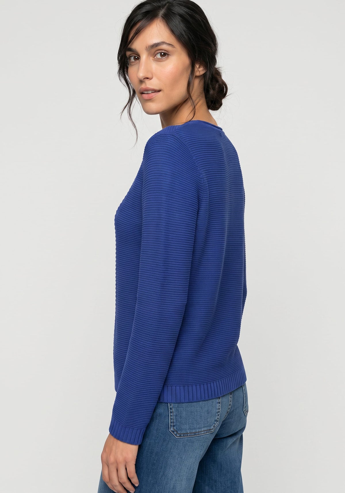 Pull en tricot côtelé