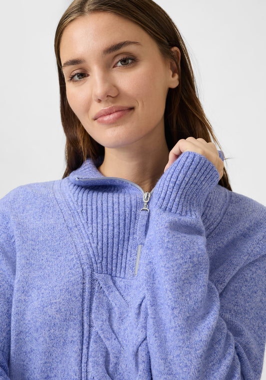 Pull à col roulé 1/4 zippé