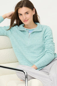 Half Zip Mock Sweater