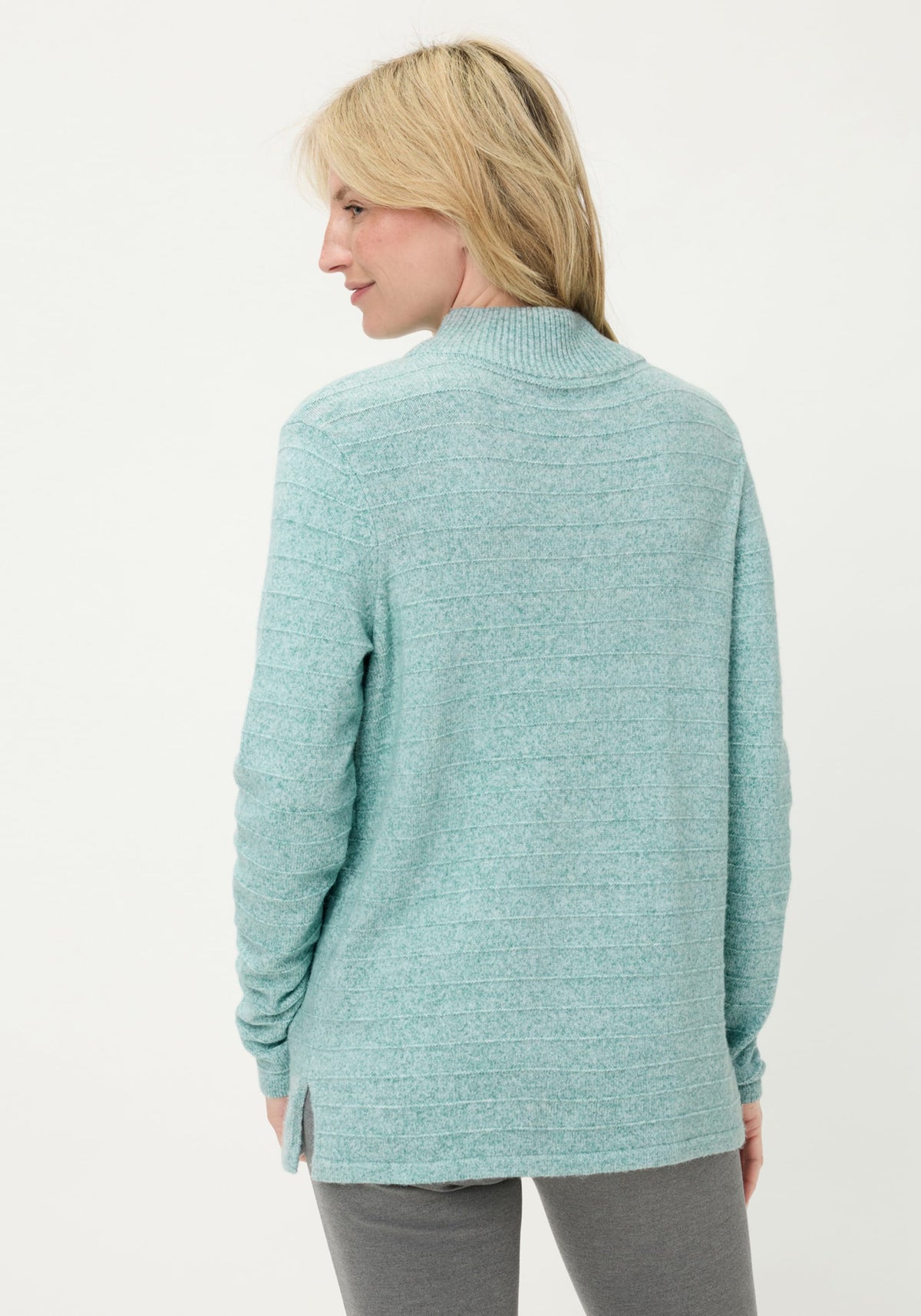 Half Zip Mock Sweater