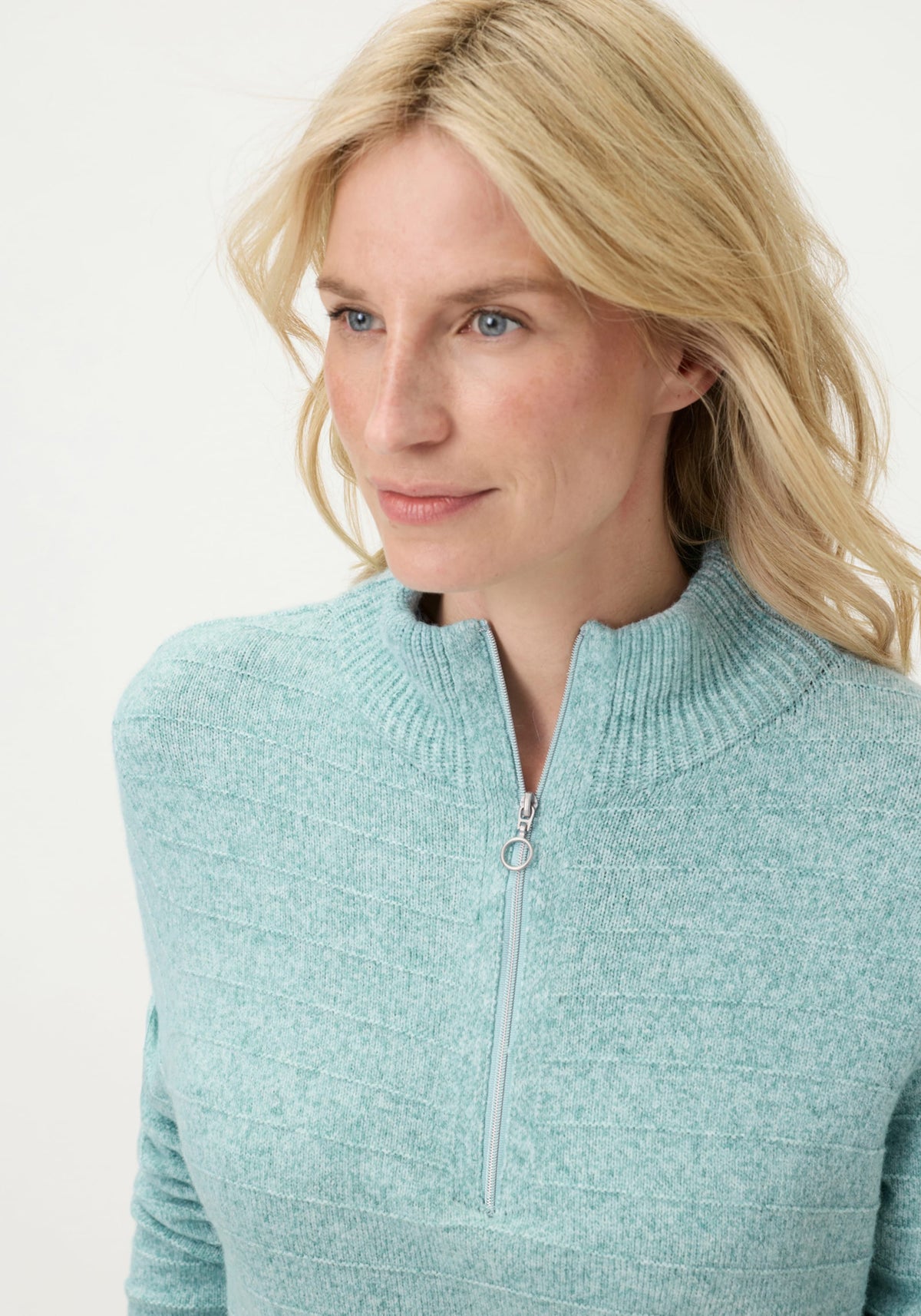 Half Zip Mock Sweater