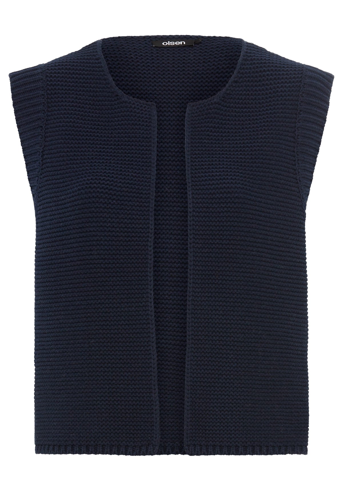Gilet pull-over croisé en coton mélangé