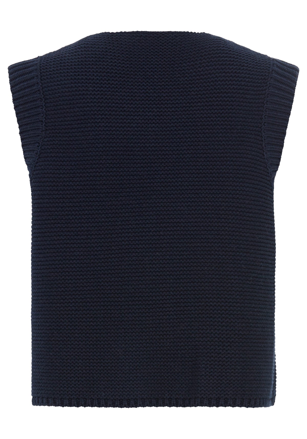 Gilet pull-over croisé en coton mélangé