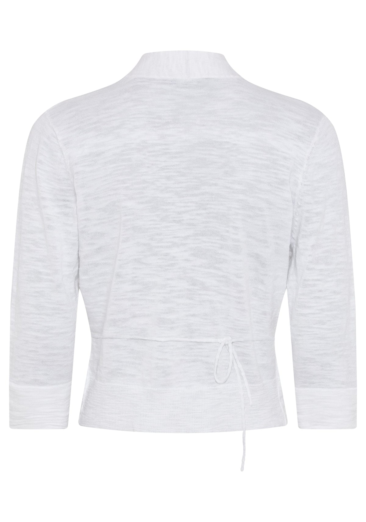 Cropped Cardigan with Waist Tie