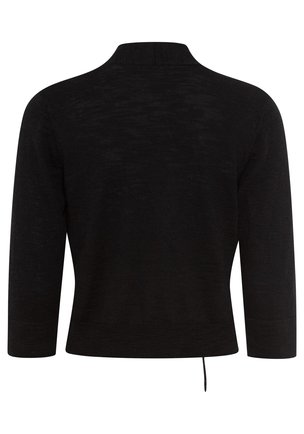 Cropped Cardigan with Waist Tie