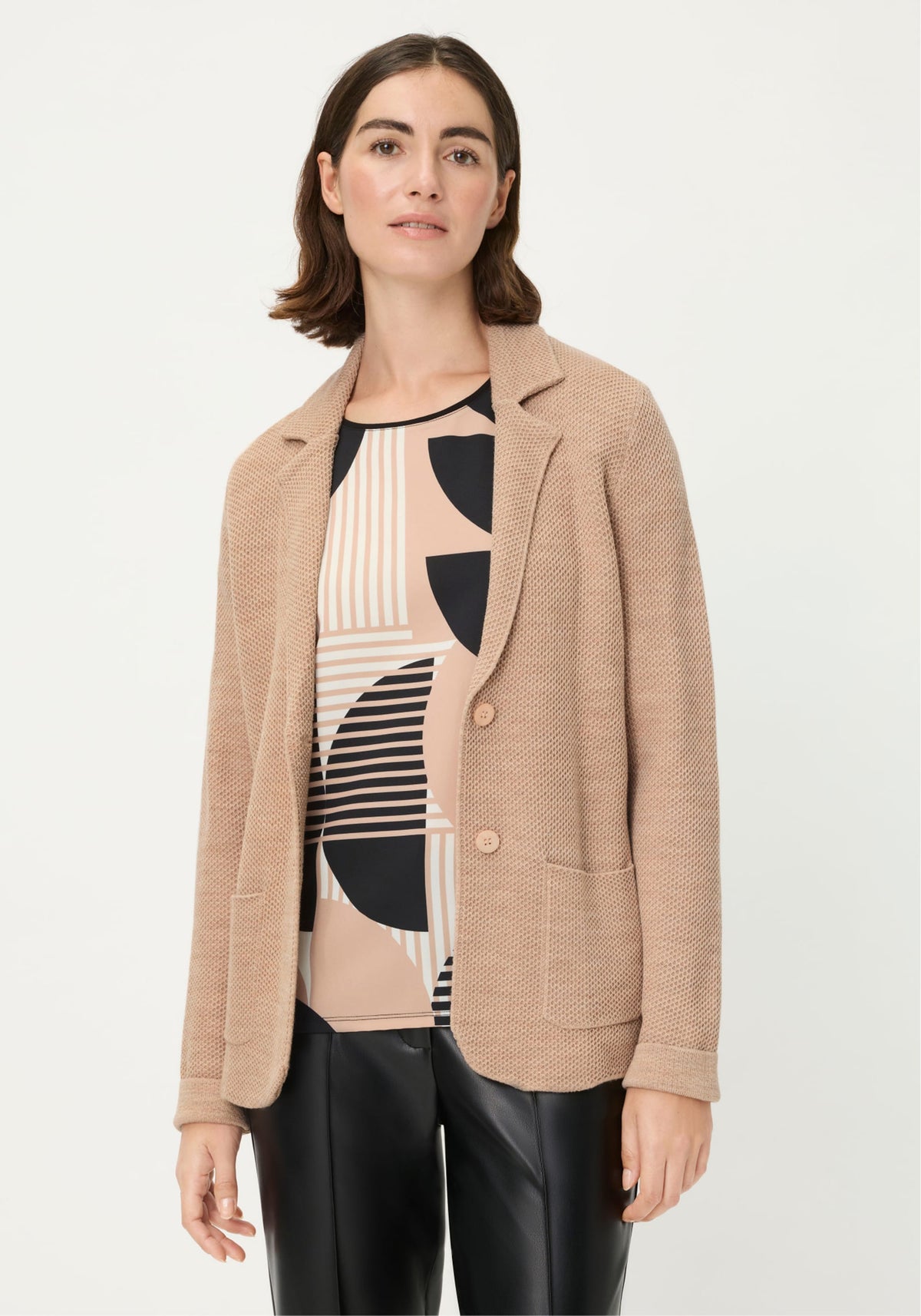 Merino Wool Blend Blazer