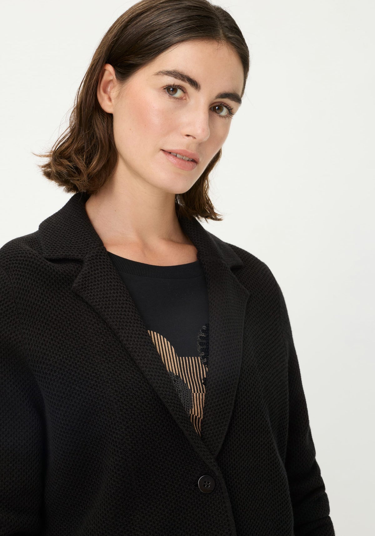 Merino Wool Blend Blazer