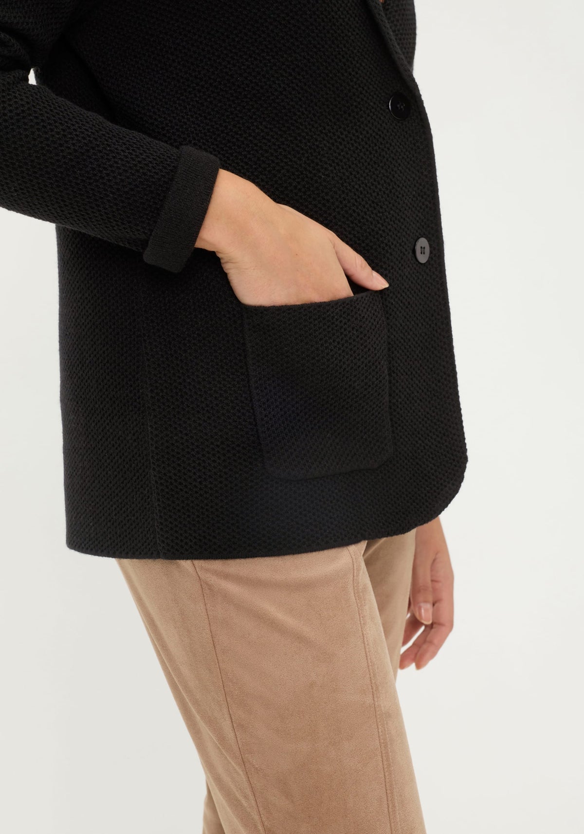 Merino Wool Blend Blazer