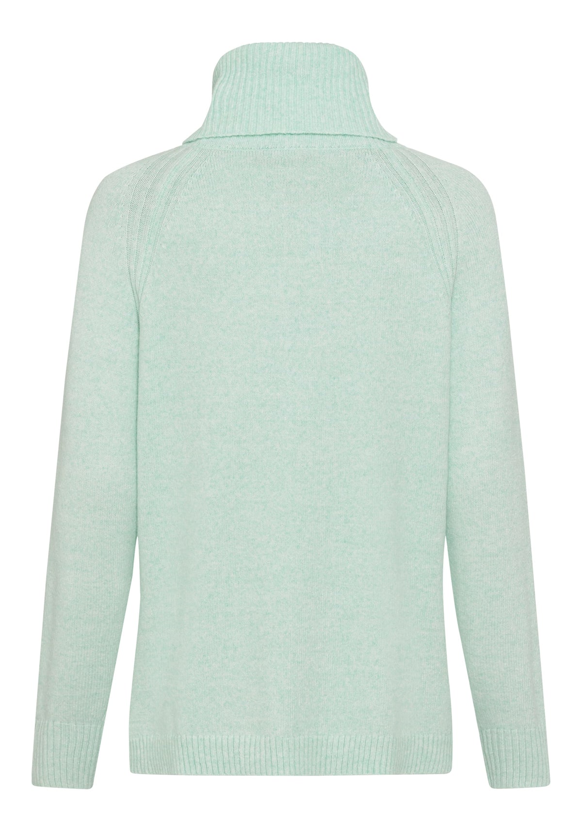Pull à col roulé en maille torsadée
