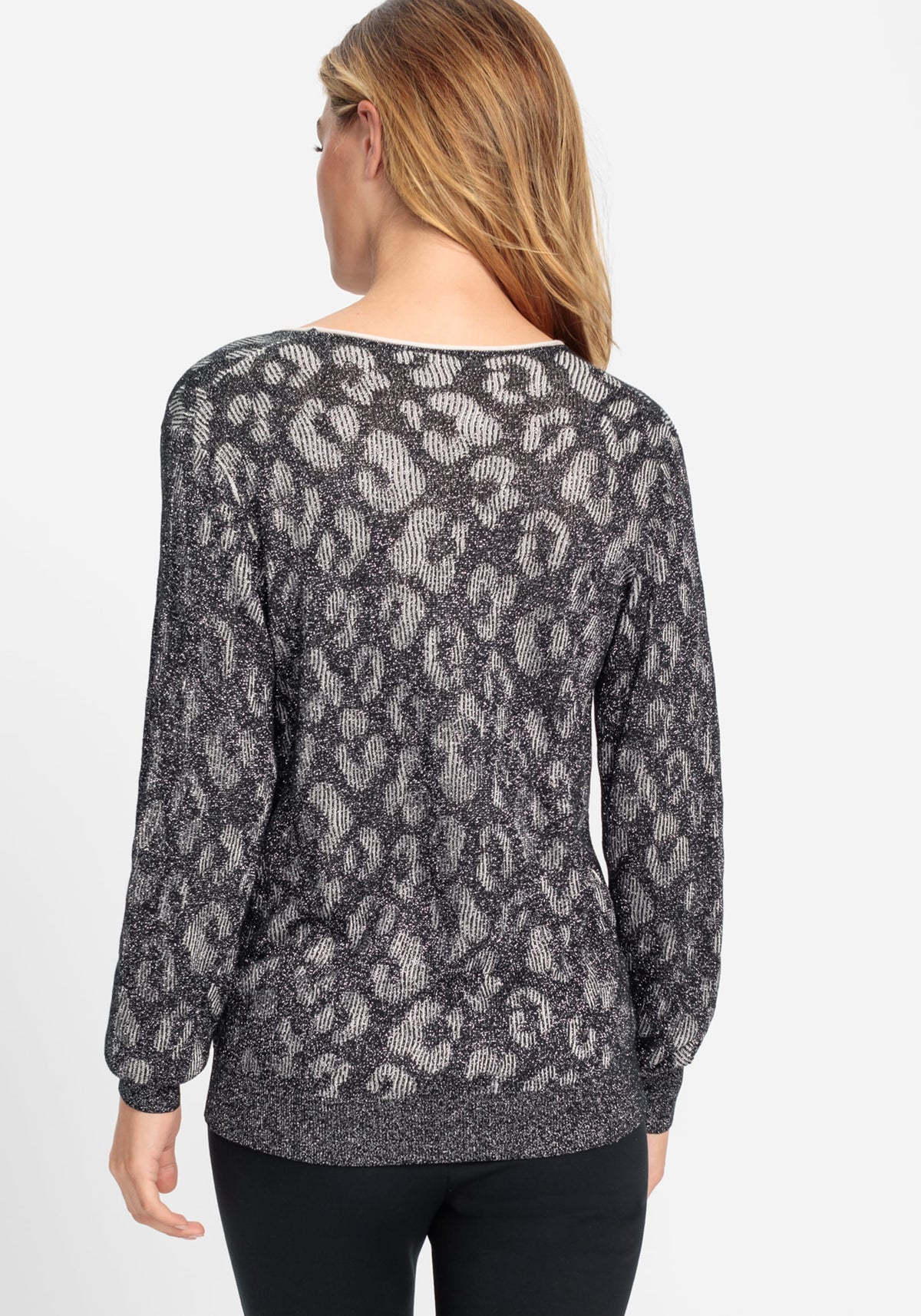 Sparkle Intarsia Leo Pullover