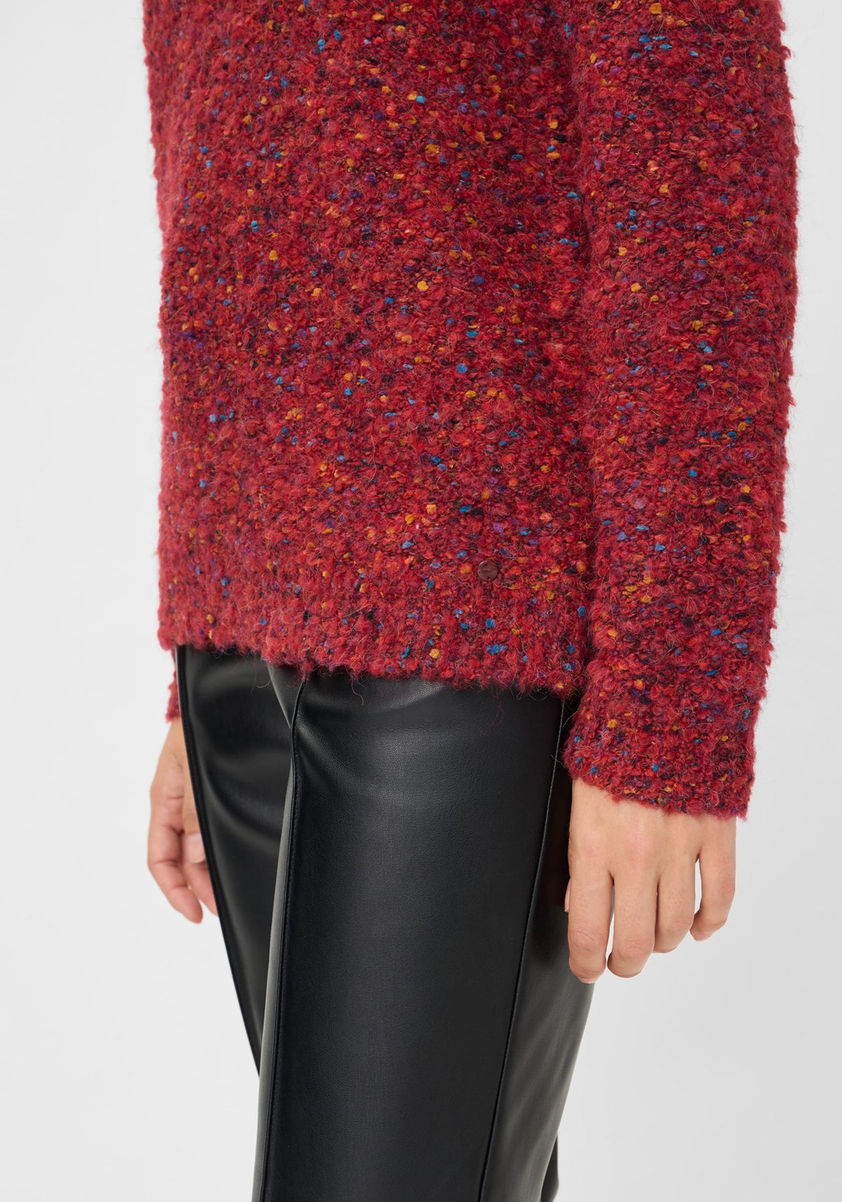 Pull bouclé multicolore