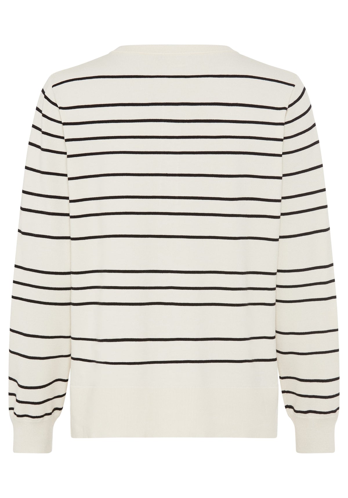 Striped Crewneck Cardigan