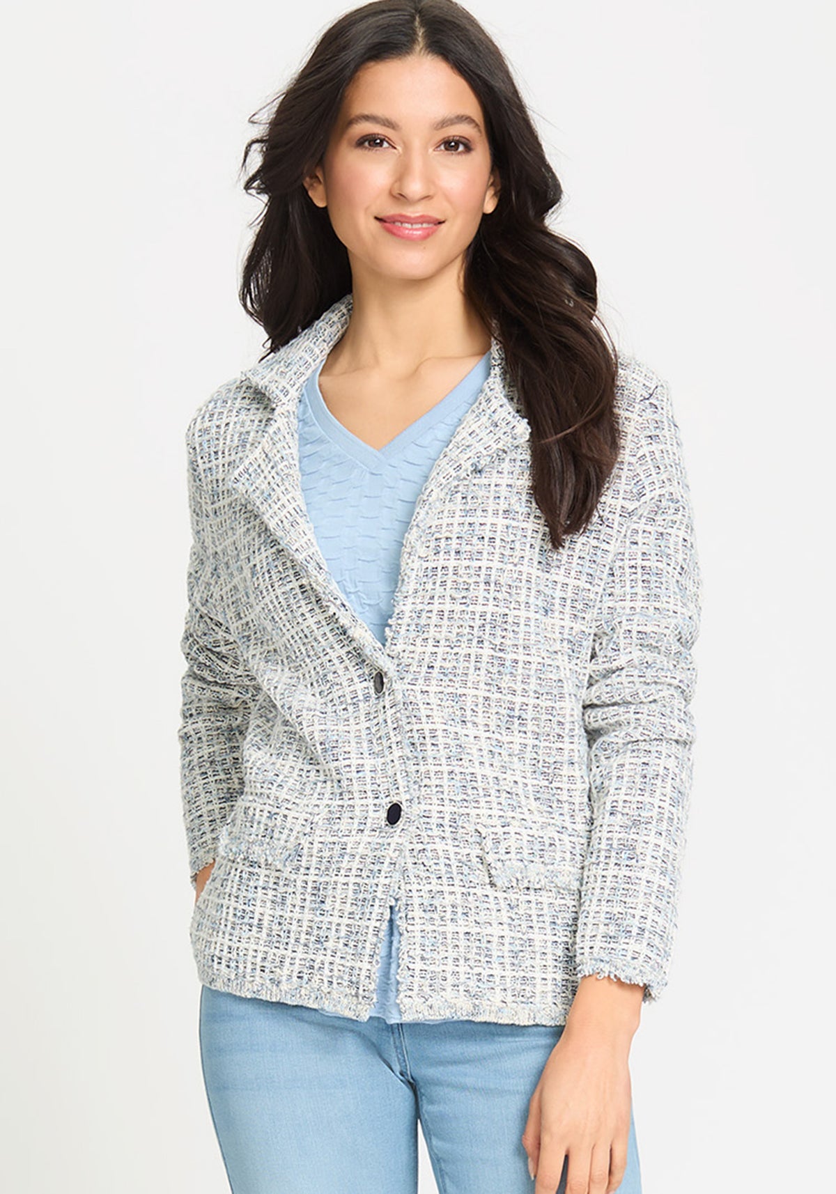 Tweed Knit Jacket