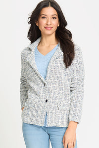 Veste en maille de tweed
