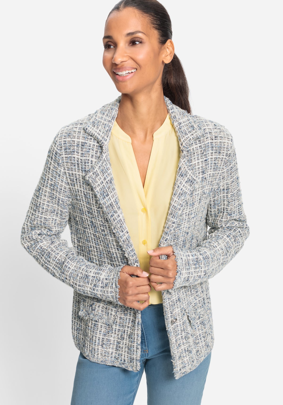 Tweed Knit Jacket