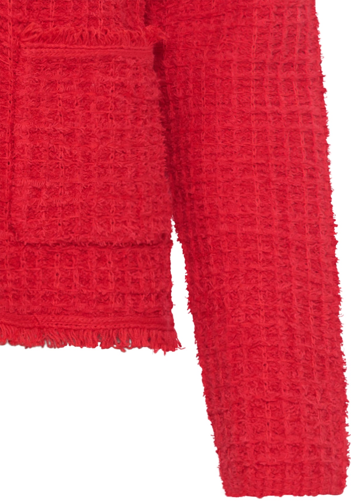 Tweed Button Front Sweater Jacket