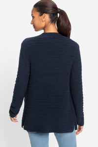 Light Wash Power Stretch Midi Jean Skirt
