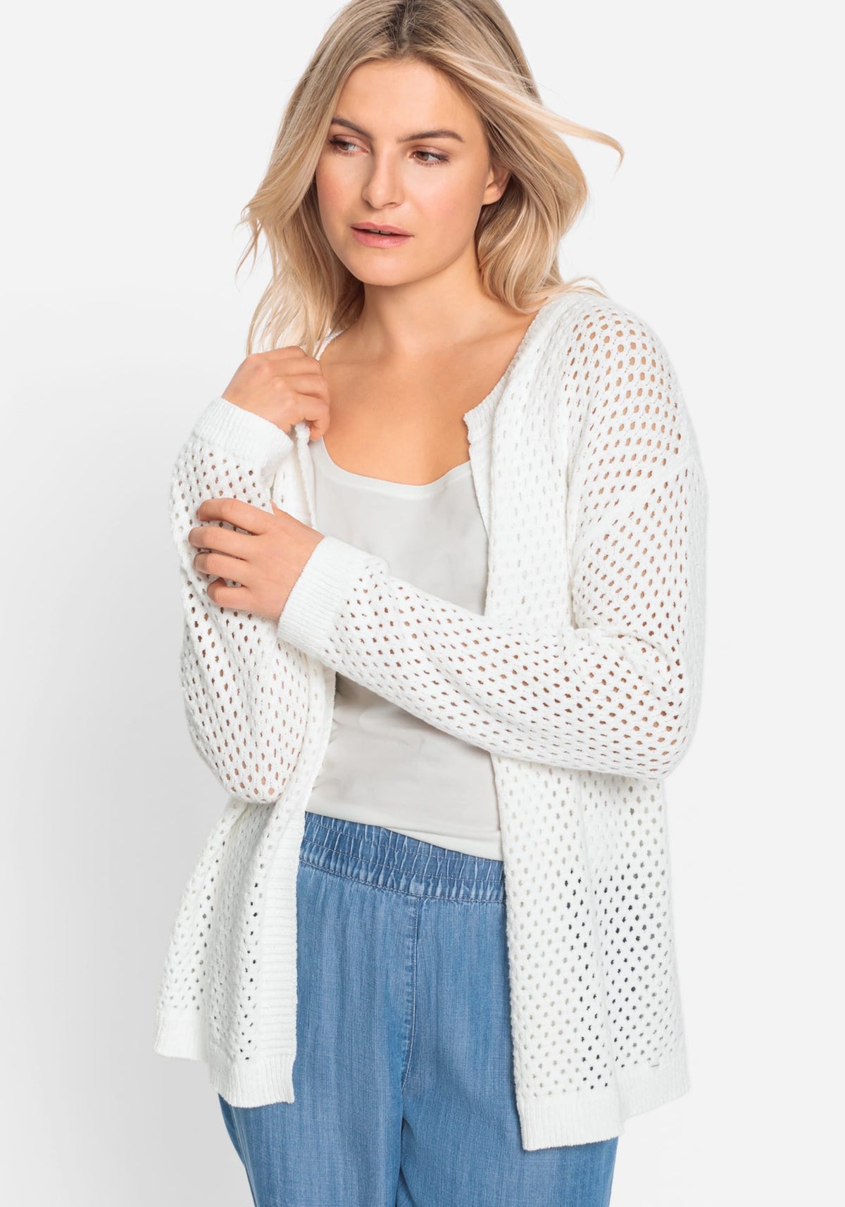 Lattice Knit Cardigan
