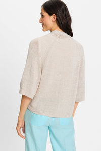 Linen Blend Tunic Shirt Dress