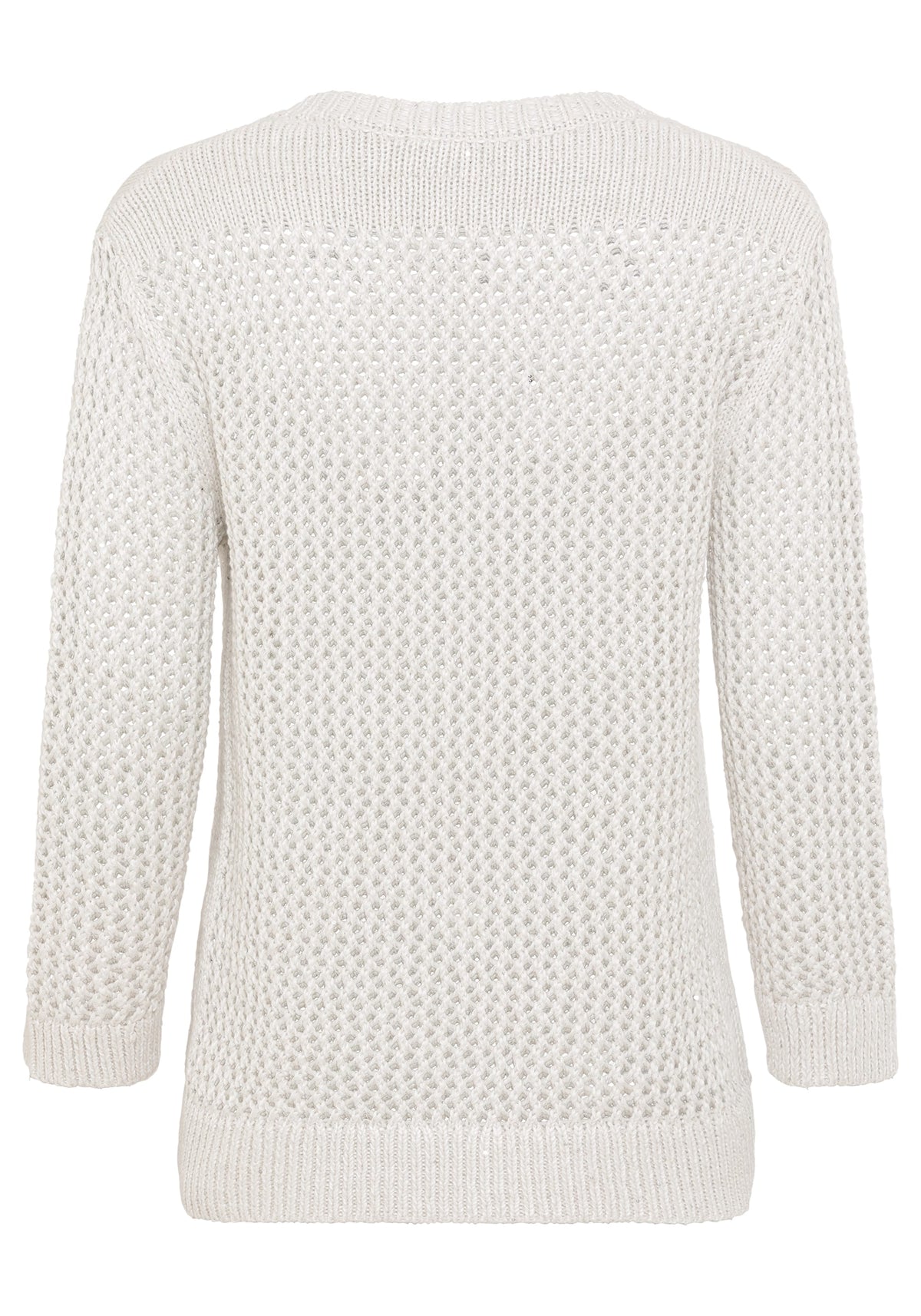 Open Knit Sparkle Pullover