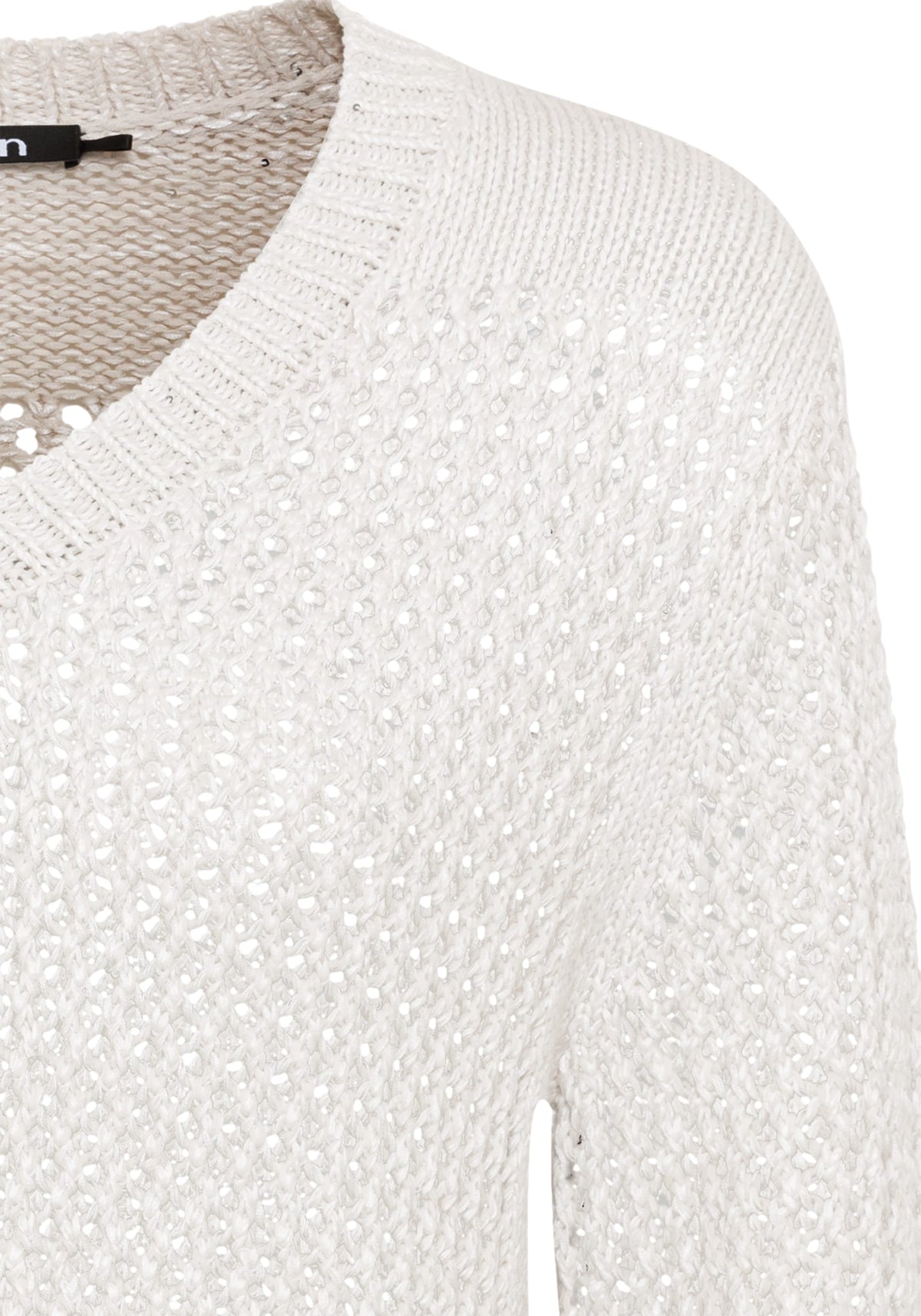 Open Knit Sparkle Pullover