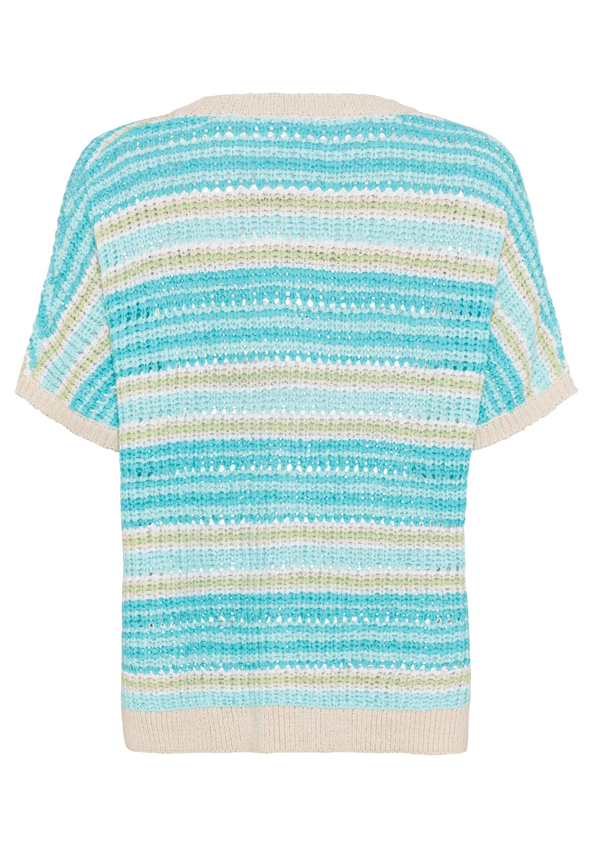 Striped Dolman Tape Yarn Sweater
