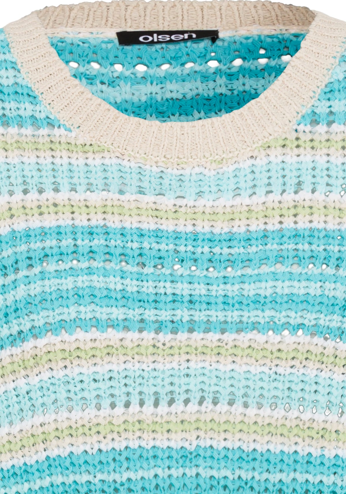 Striped Dolman Tape Yarn Sweater