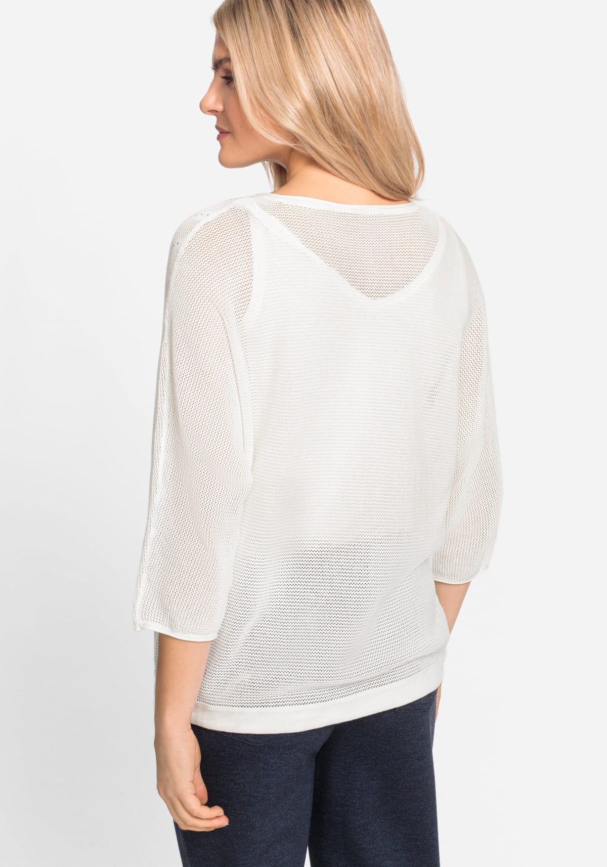 Embellished Waffle Knit Pullover