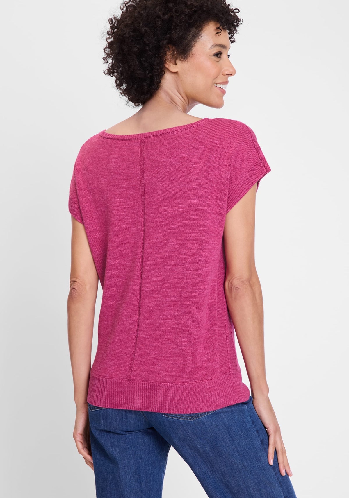 Sleeveless Boat Neck Dolman Pullover