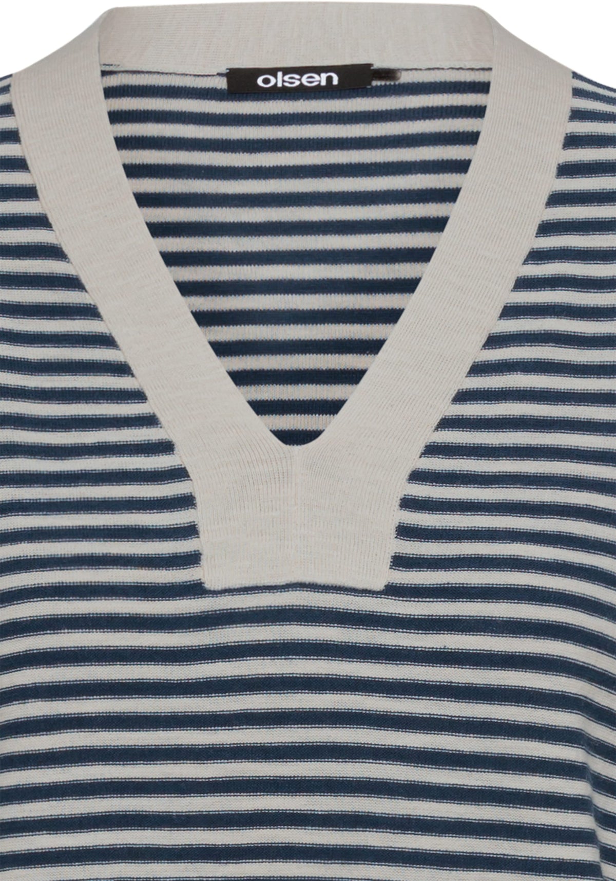 Pull en coton rayé