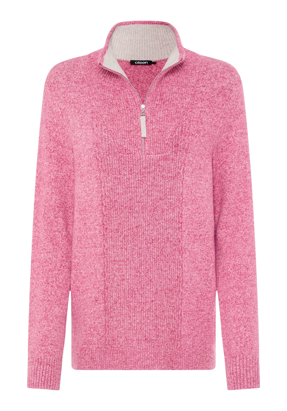 Pull à col roulé 1/4 zippé