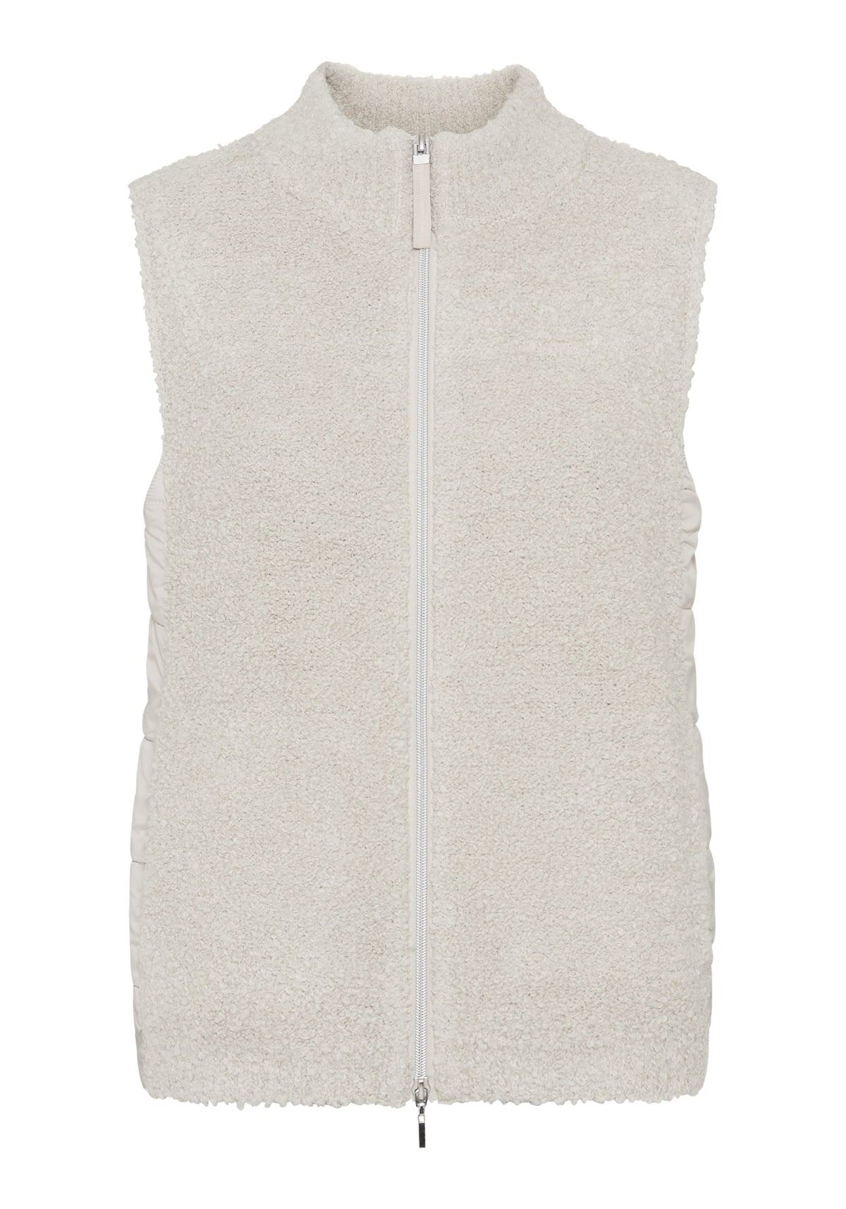 Mixed Media Zip Front Vest