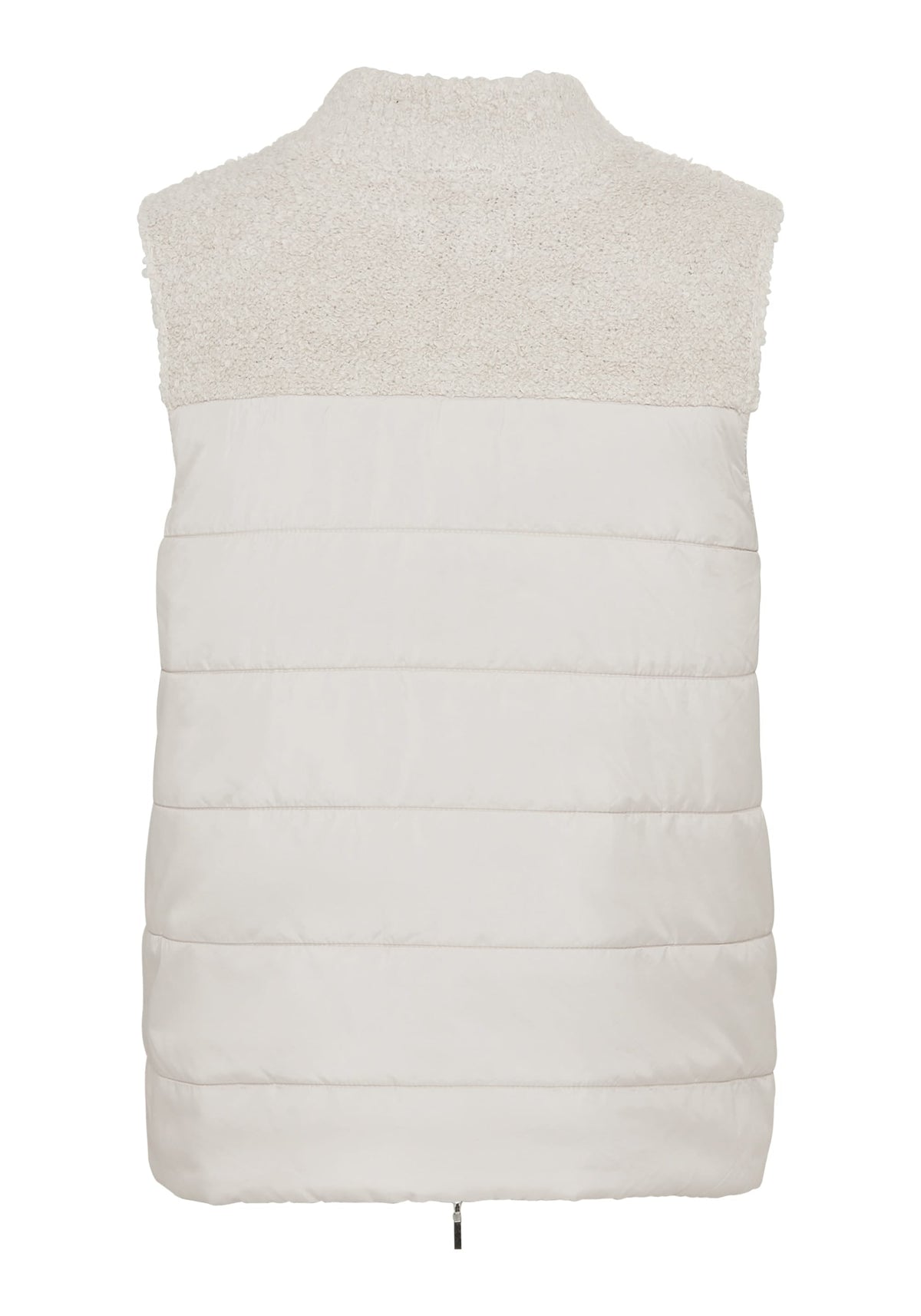 Mixed Media Zip Front Vest
