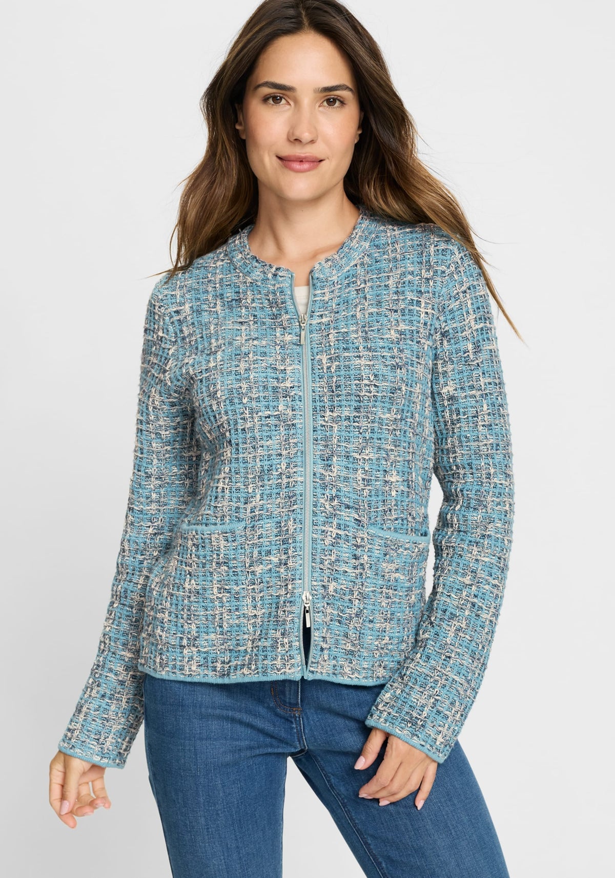 Cardigan en tweed