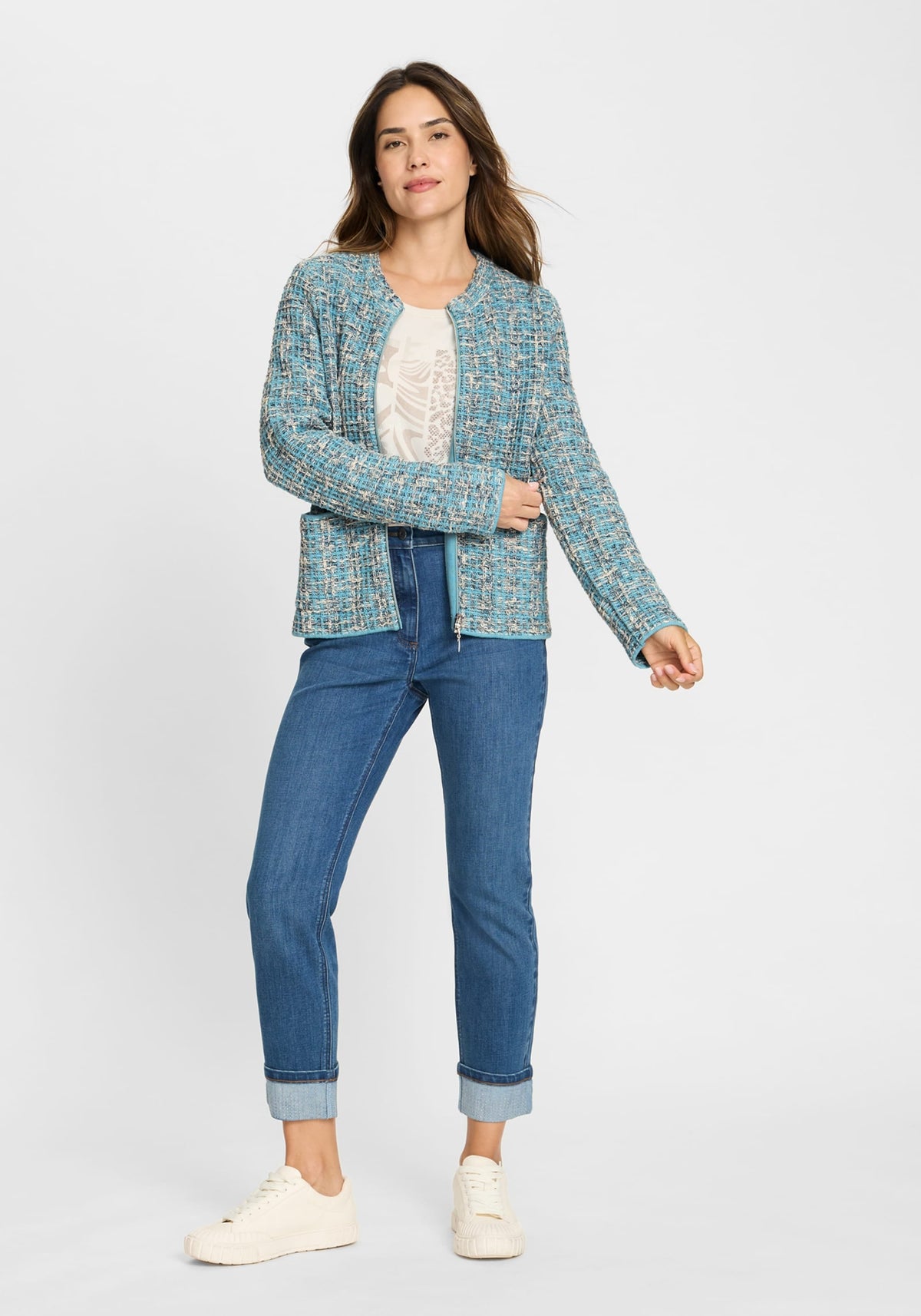 Cardigan en tweed
