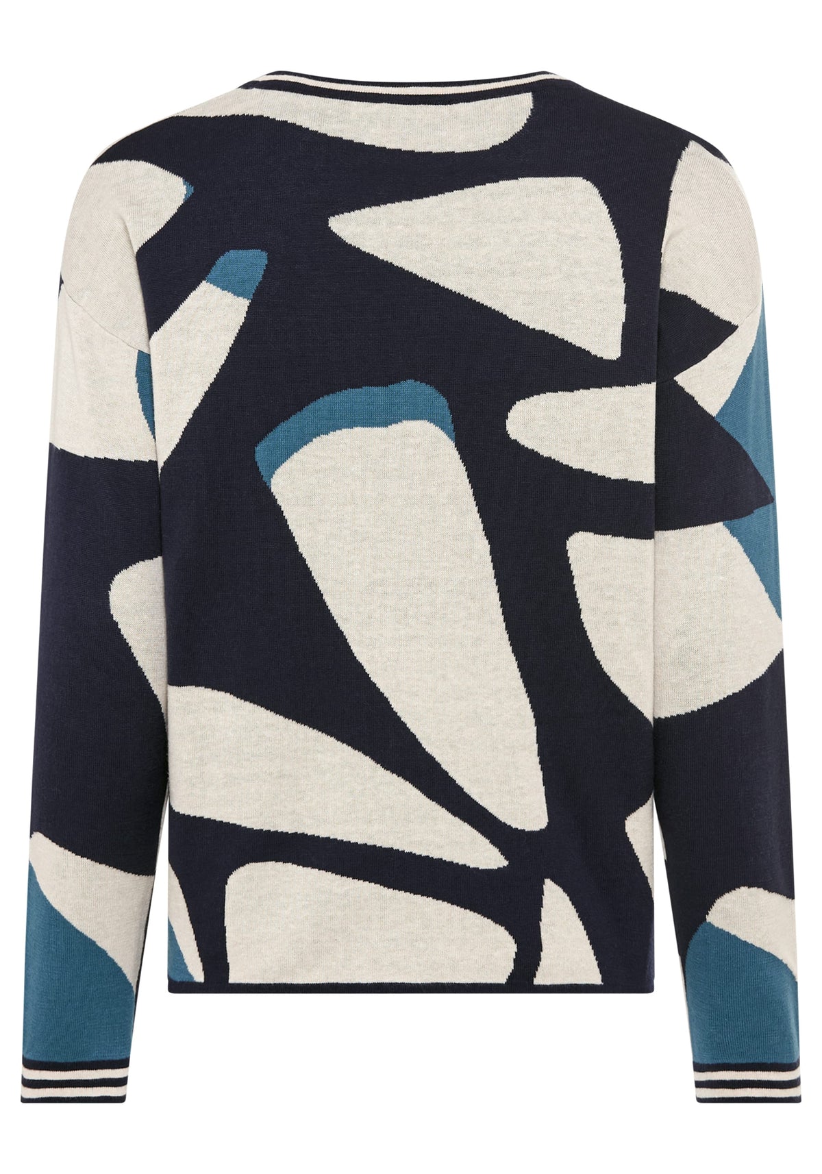 Modern Graphic Embellished Sweater