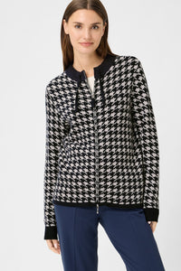Houndstooth Jersey Top