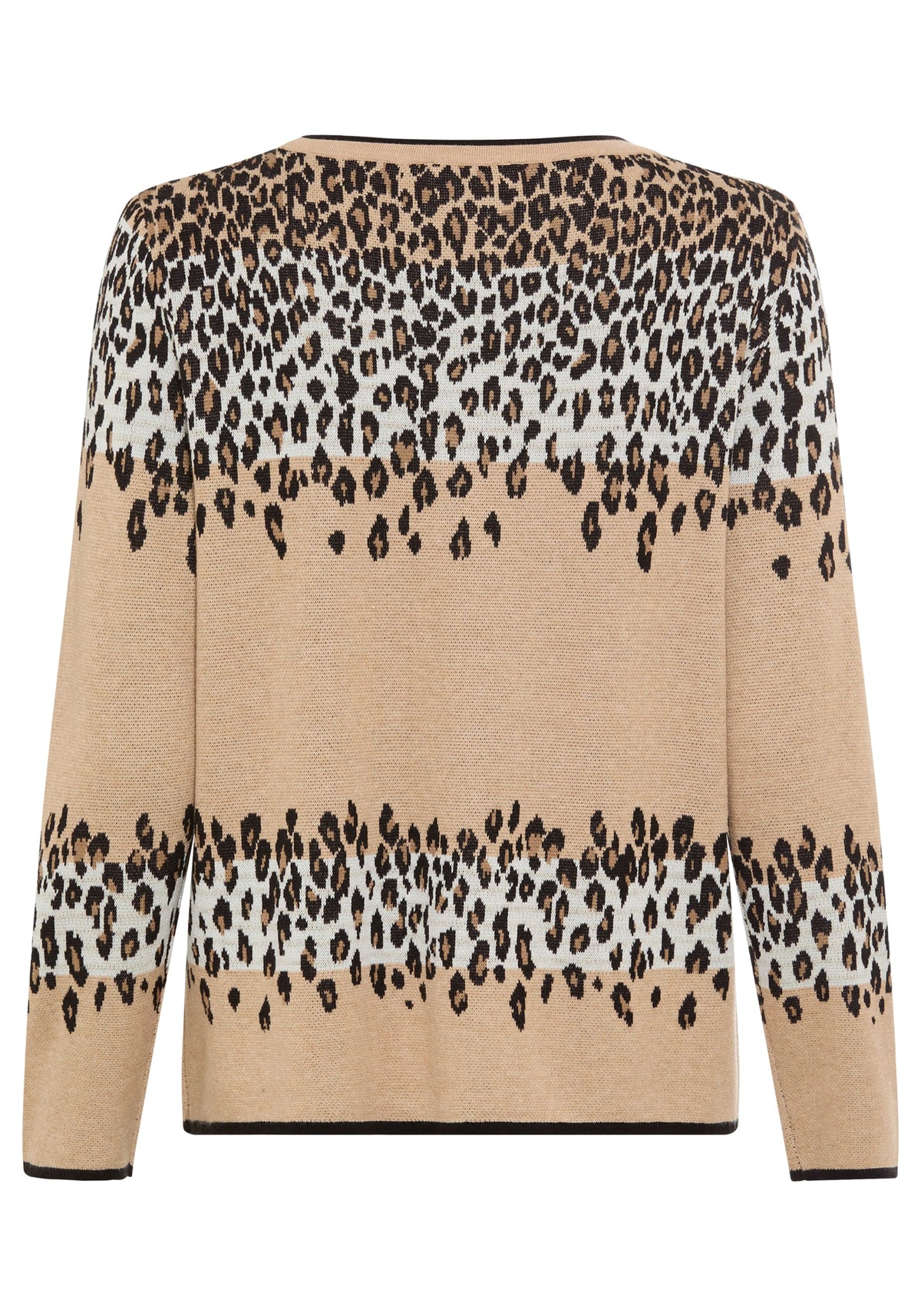 Leopard Panneaux Sweater
