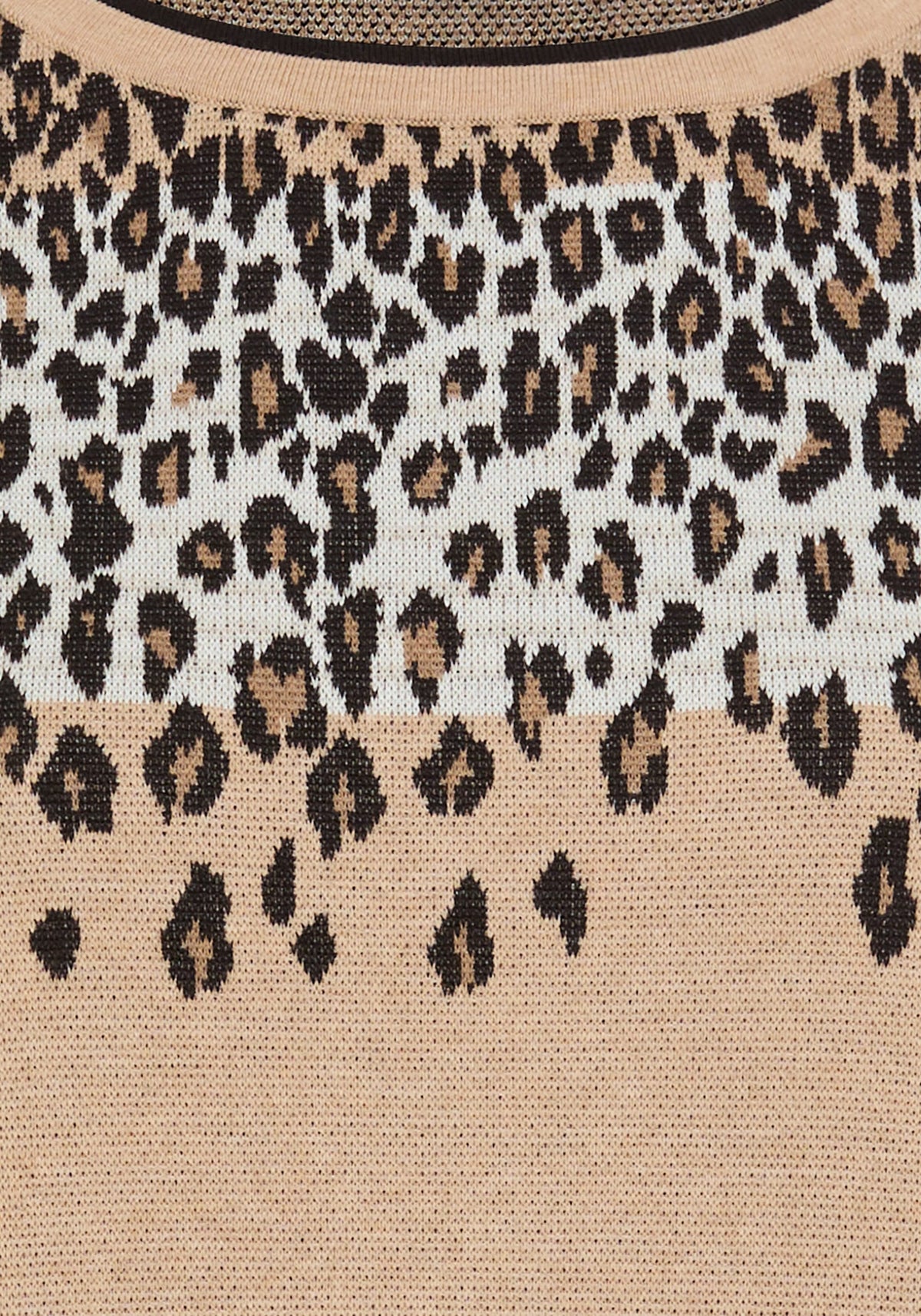 Leopard Panneaux Sweater